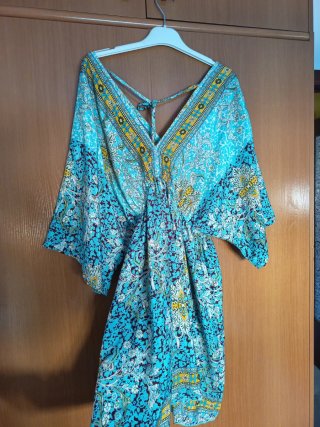 Vestido playero estampado talla única