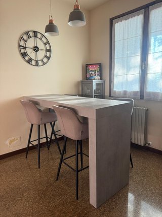 Penisola tavolo alto Mobili Fiver 180x60