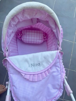 Cochecito de muñecas Niza rosa