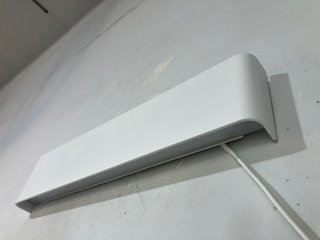 Lampada parete metallo bianco bi-emissione