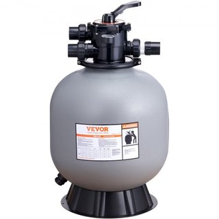 Filtro a sabbia da 22 pollici, flusso fino a 55 GPM, sistema di filtrazione per piscina fuori terra con valvola multi-porta a 7 vie, funzioni di filtraggio, lavaggio a controcorrente...