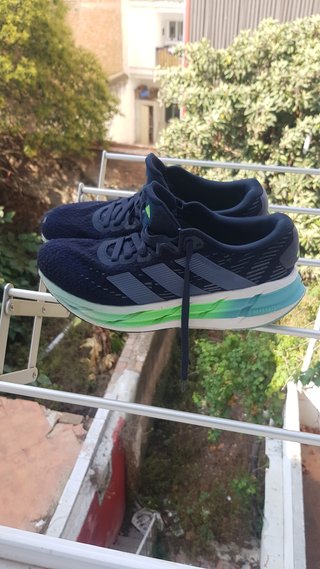 Zapatillas Adidas Deportivas Azul/Verde Talla 41.5