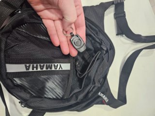 Bolsa Pierna Moto Yamaha Negra
