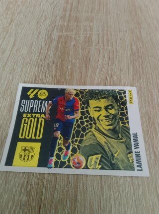 Carta Panini Lamine Yamal Supreme Extra Gold