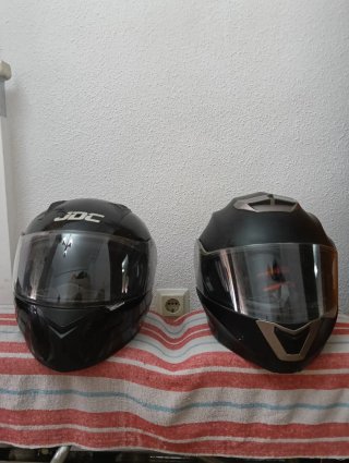 2 Cascos Moto + Chaleco Aspinest