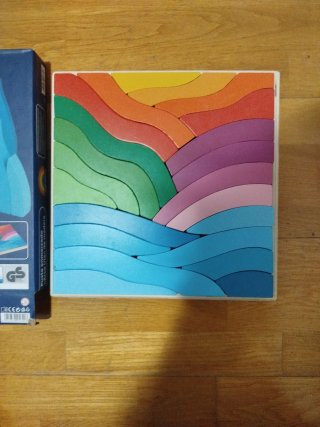 Puzzle Montessori Arcoíris Madera