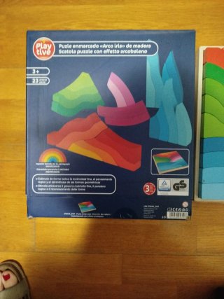 Puzzle Montessori Arcoíris Madera