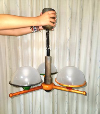 Lámpara de techo madera