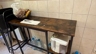 Mesa Bar Cocina Madera y Metal