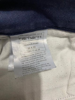 Pantaloni Carhartt Blu Uomo