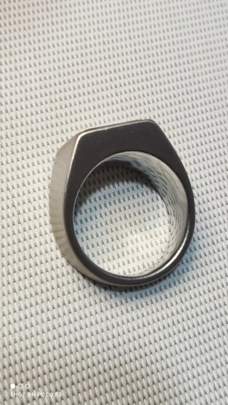 Anillo Acero inoxidable Ojo de Tigre.