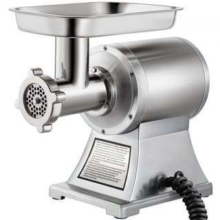 8500W Picadora de Carne Comercial de Acero Inoxidable 204.1 kg Cuchilla de Corte Placa Embutidora