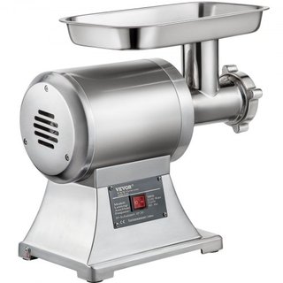 8500W Picadora de Carne Comercial de Acero Inoxidable 204.1 kg Cuchilla de Corte Placa Embutidora
