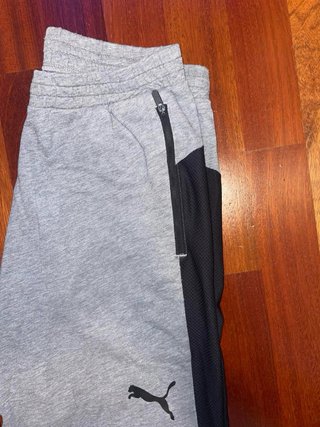 Pantalón Corto Puma Gris y Negro