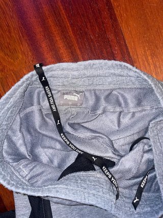 Pantalón Corto Puma Gris y Negro