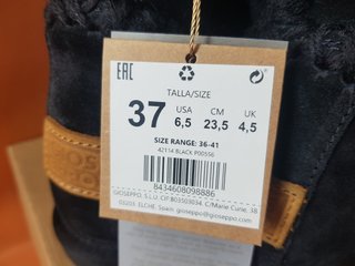 Botas Gioseppo T37 Negras y Doradas
