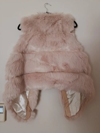 Chaleco pelo sintético rosa FREEPLUME Talla S/M