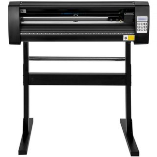 Cortadora de Vinilo Máquina de Cortadora de Vinilo de 28 Pulgadas Máquina Plotter de Corte de Papel de 720 mm con Soporte de Piso Robusto para Cortar Papel Negro