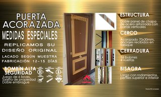 Puerta de comunidad con diseño pelayos de la presa