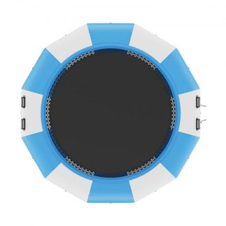 Bouncer de Agua Inflable, Trampolín Recreativo de Agua de 13 pies, Plataforma de Salto Portátil con Escalera de 3 Pasos y Bomba de Aire Eléctrica, Rebotador Flotante para Niños y Adultos para Pisc...