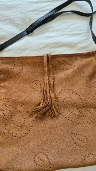 Bolso Hobo Serraje Marrón + Correa adicional