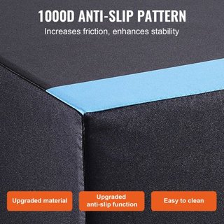 Caja de Salto Pliométrica 3 en 1, Caja Plyo de Algodón de 30/24/20 Pulgadas, Plataforma y Caja de Agilidad para Saltar, Caja Antideslizante para Ejercicio de Paso en Casa, Entrenamiento de Condici...