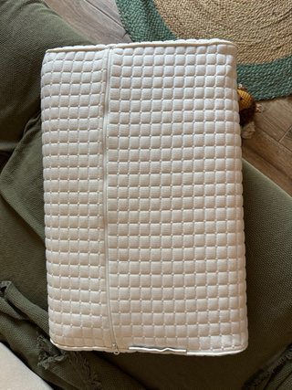 Almohada ergonómica beige tela