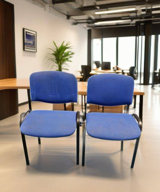 SILLA DE OFICINA AZUL (2 Und)