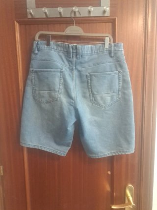 Pantalones vaqueros cortos azules hombre Talla M