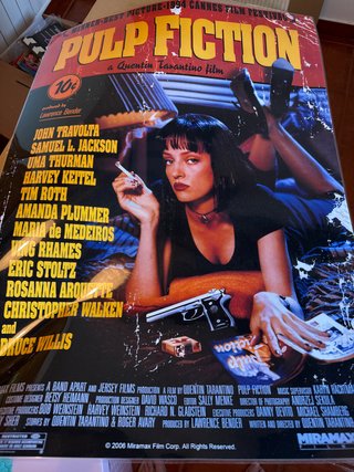 Póster Pulp Fiction Plastificado