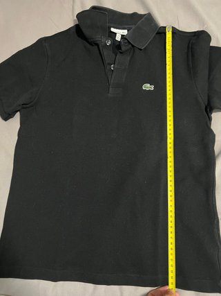 Polo Lacoste niño negro Talla 14 años
