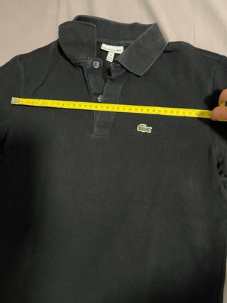 Polo Lacoste niño negro Talla 14 años