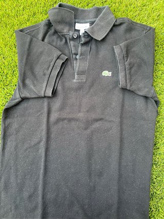 Polo Lacoste niño negro Talla 14 años