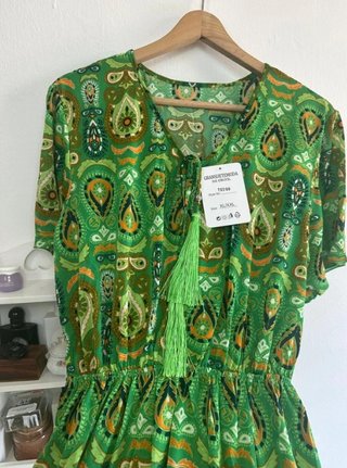 Vestido largo bohemio estampado