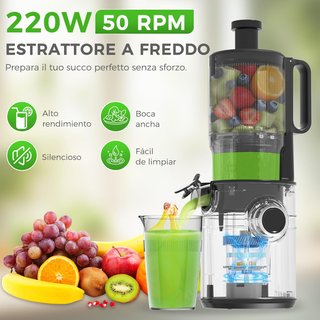 SIN ABRIR Kit Extractor de Zumo y Verduras 200W