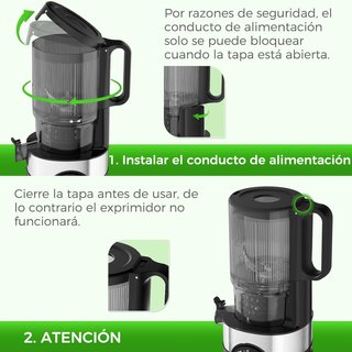 SIN ABRIR Kit Extractor de Zumo y Verduras 200W