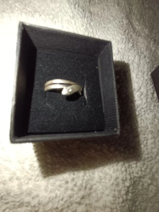 Anillo Plata 925 Serpiente Cristal