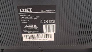 Televisor OKI Negro