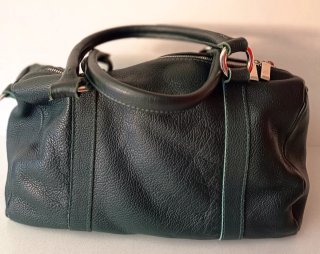 Bolso de mano de piel