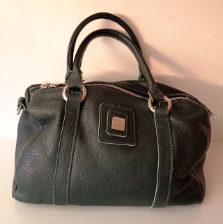 Bolso de mano de piel