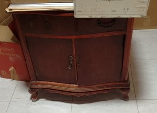 conjunto Armario,mesita,comoda antiguo de madera