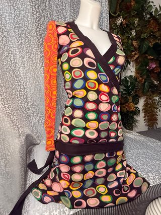 Vestido estampado multicolor