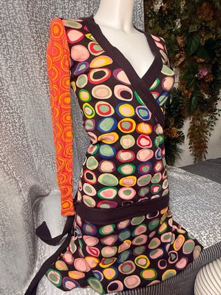 Vestido estampado multicolor