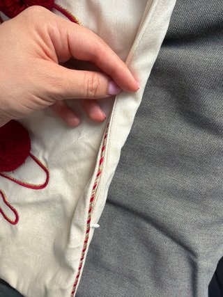 Funda cojín navideño terciopelo