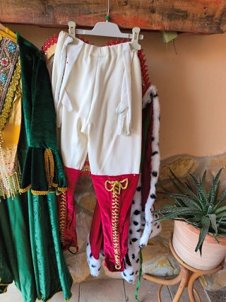Traje Reina Carnaval Verde y Rojo