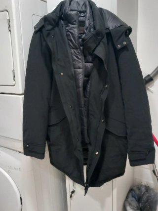 Giubbino invernale uomo nero