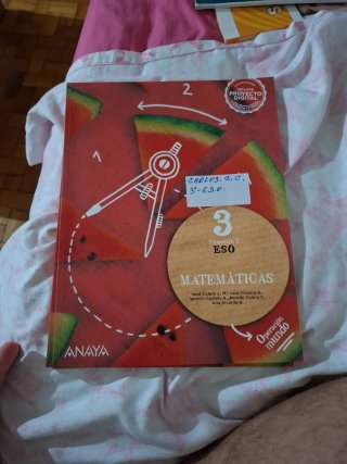 3 Libros matemáticas anaya 3 de eso
