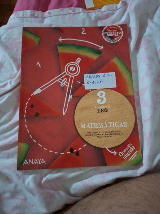 3 Libros matemáticas anaya 3 de eso