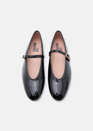 Bailarinas LOVE MOSCHINO Negras Charol