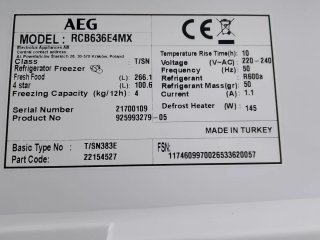 Nevera AEG Inox No Frost